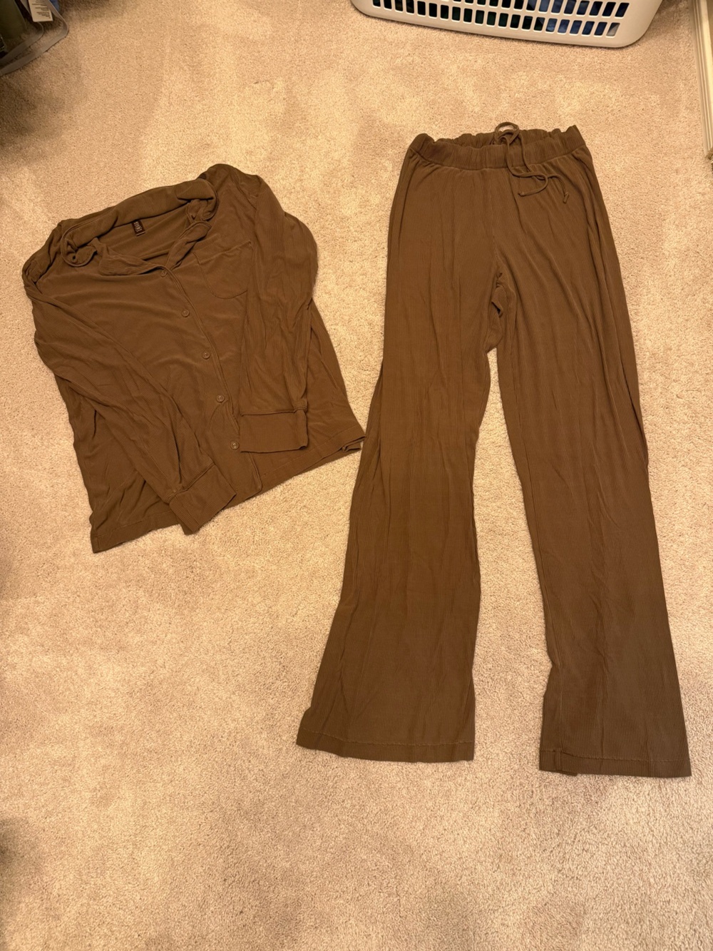 SKIMS Limited Edition Brown Soft Lounge Sleep Set